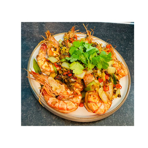 King Tiger Prawns with Black pepper (spicy)🌶️🌶️🌶️